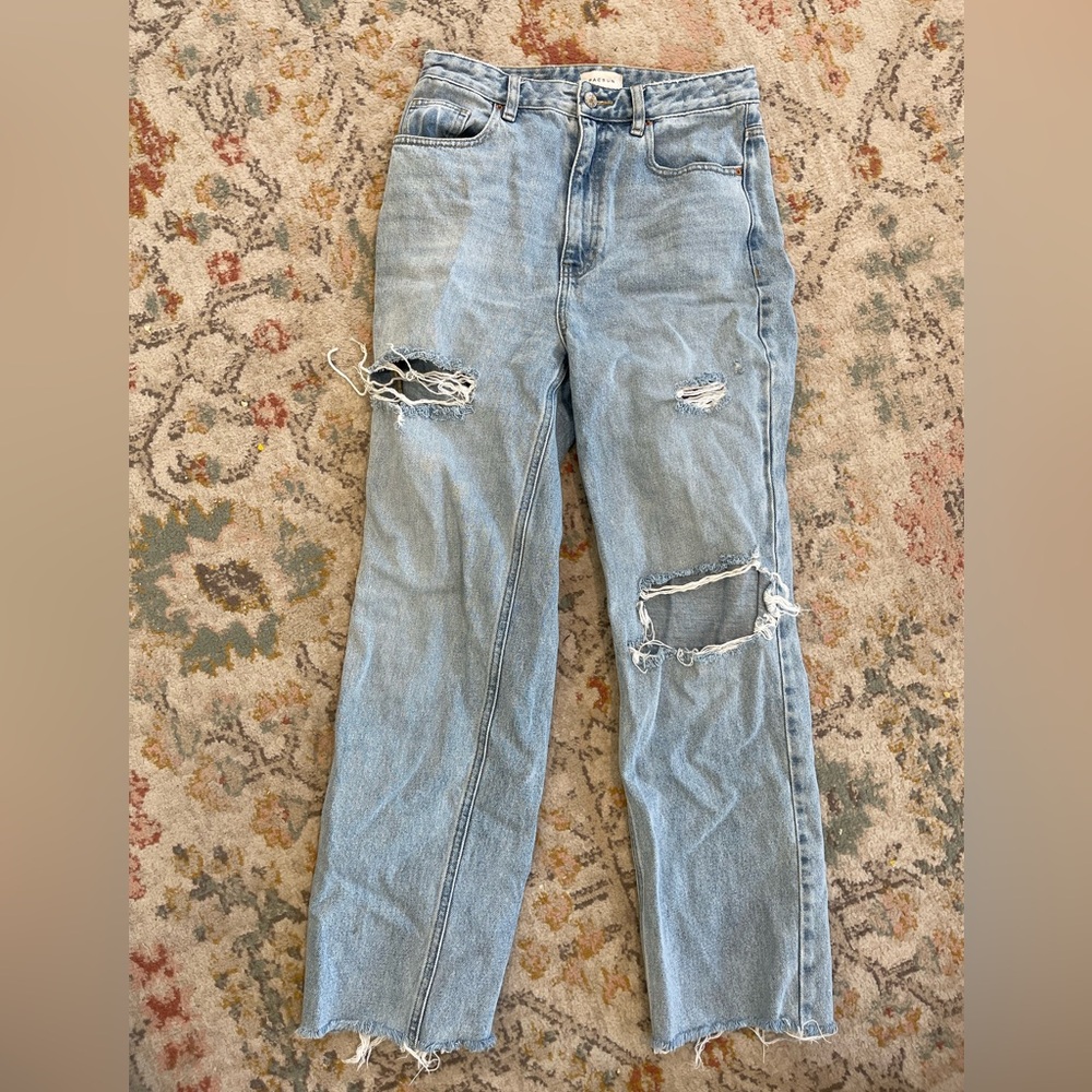 Distressed Light Blue Women's Jeans